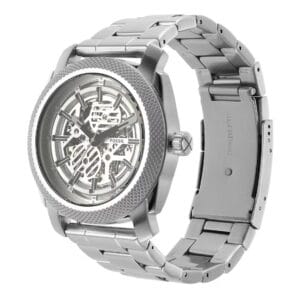 Fossil Automatic Watch for Men – Stainless Steel Skeleton Dial, Mechanical Movement