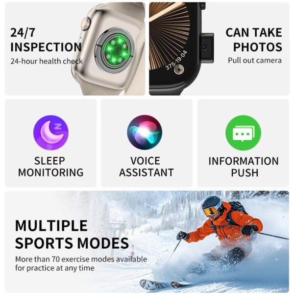 BW11 4G Android Smartwatch on wrist, showcasing Bluetooth calling and health monitoring