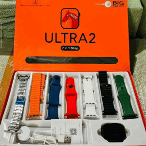 Ultra 2 Smartwatch with 7-in-1 Strap – Big 2.01" Display