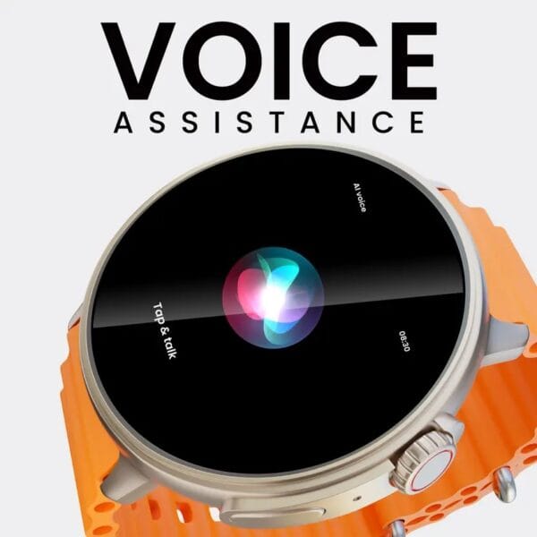 Fire-Boltt Asteroid Smartwatch with 1.43" AMOLED Display & Orange Silicone Strap – Fitness Tracker - Image 3