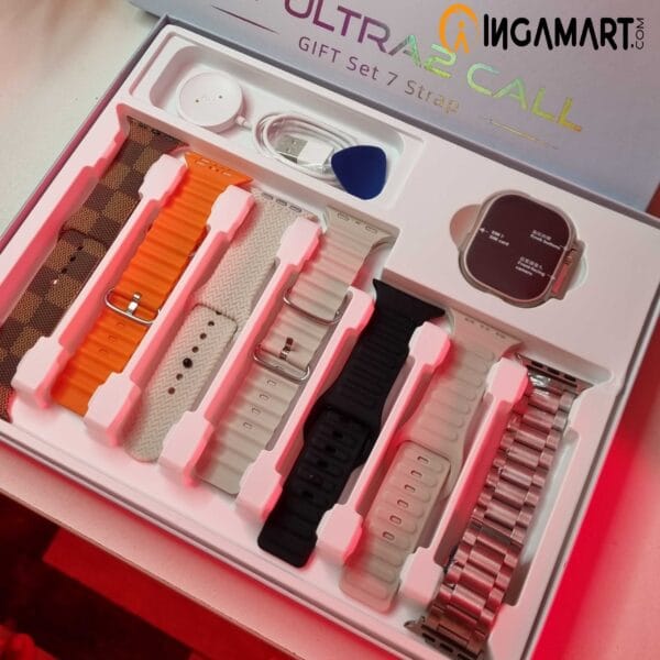 HW Ultra2 Call Gift Set 7 Strap Smartwatch, Android, 4GB RAM, 64GB Storage - Image 3