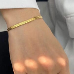 18K Gold Plated Snake Chain Bracelet