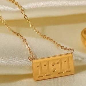 18K Gold-Plated 11:11 Pendant