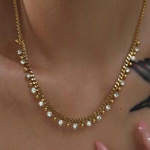 18K Gold-Plated Elegant Charm Necklace