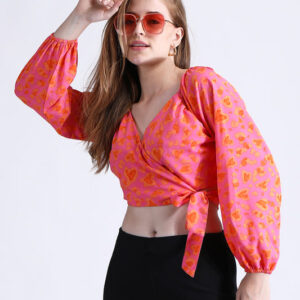 Pink Wrap Top