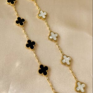 18K Gold Plated Clover Bracelet