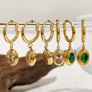 18K Gold Plated Drop Earrings