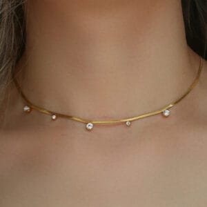 18K Gold-Plated Dainty Charm Necklace