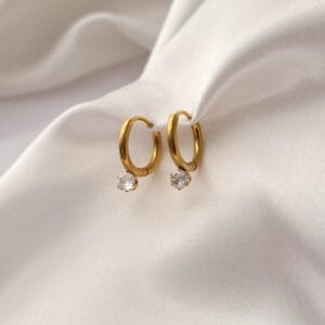 18K Gold Plated Dainty Hoop Earrings