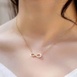 18K Gold-Plated Infinity Pendant