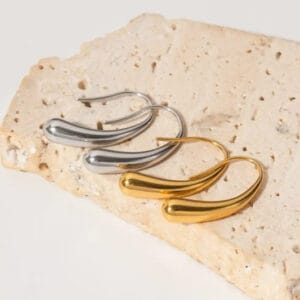 18K Gold Plated Hook Earring