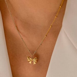 Dainty Bow Pendant